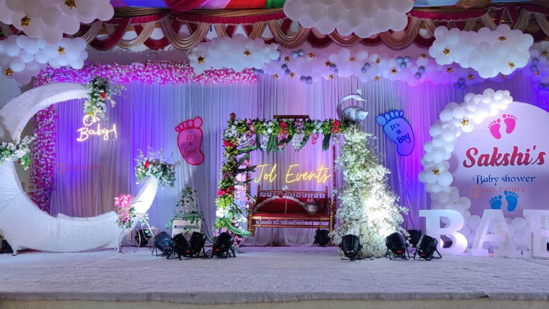 Baby shower sale hall decoration ideas