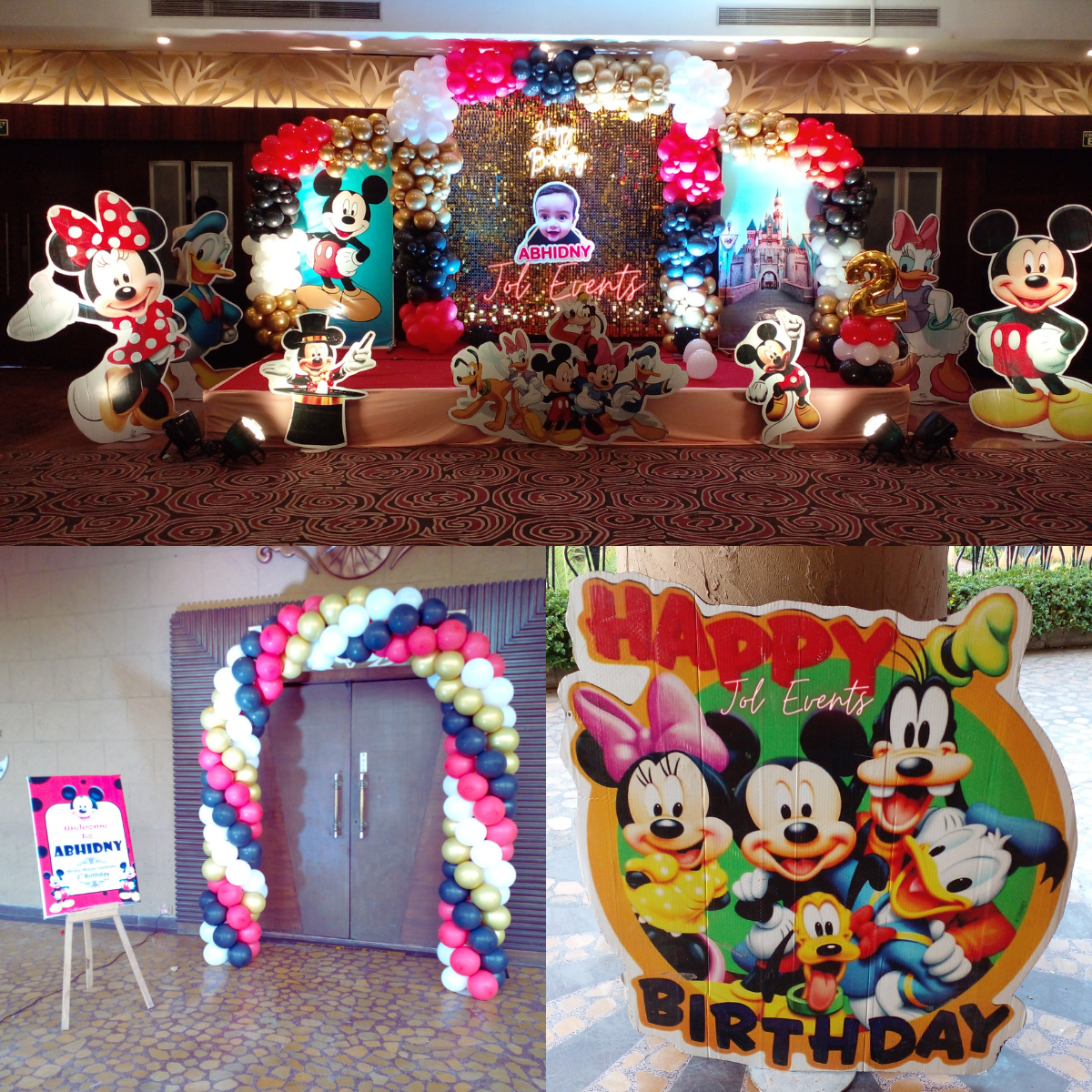 Disney Mickey Mouse Themed Party Decoration for Kids 2nd Birthday –  jolevents