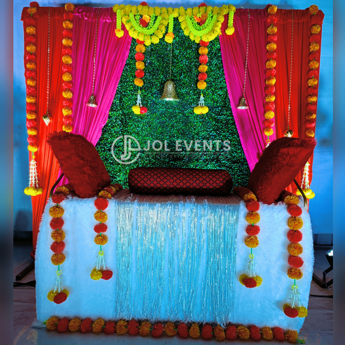 Ganpati Decoration for Home  Ganesh Chaturthi Decoration Ideas 2023 –  jolevents