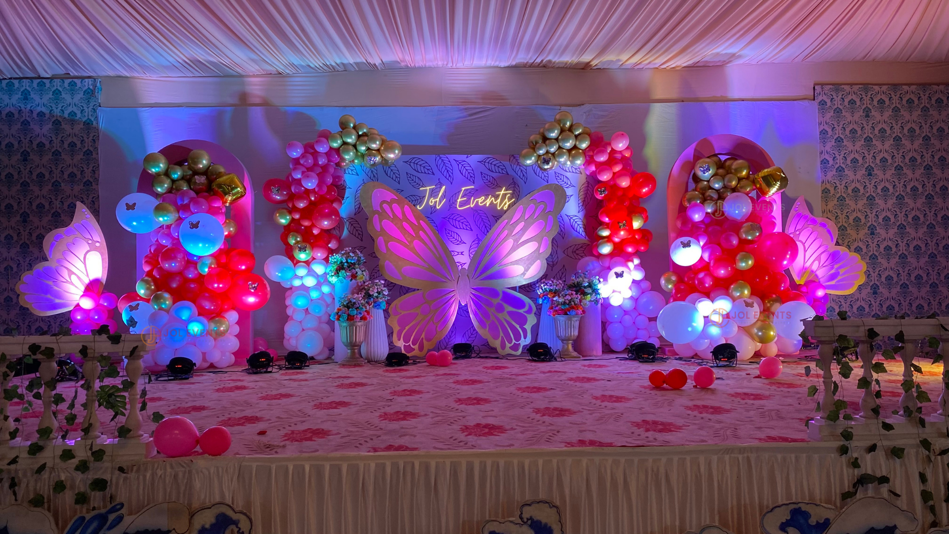 Butterfly Theme Stage Decoration