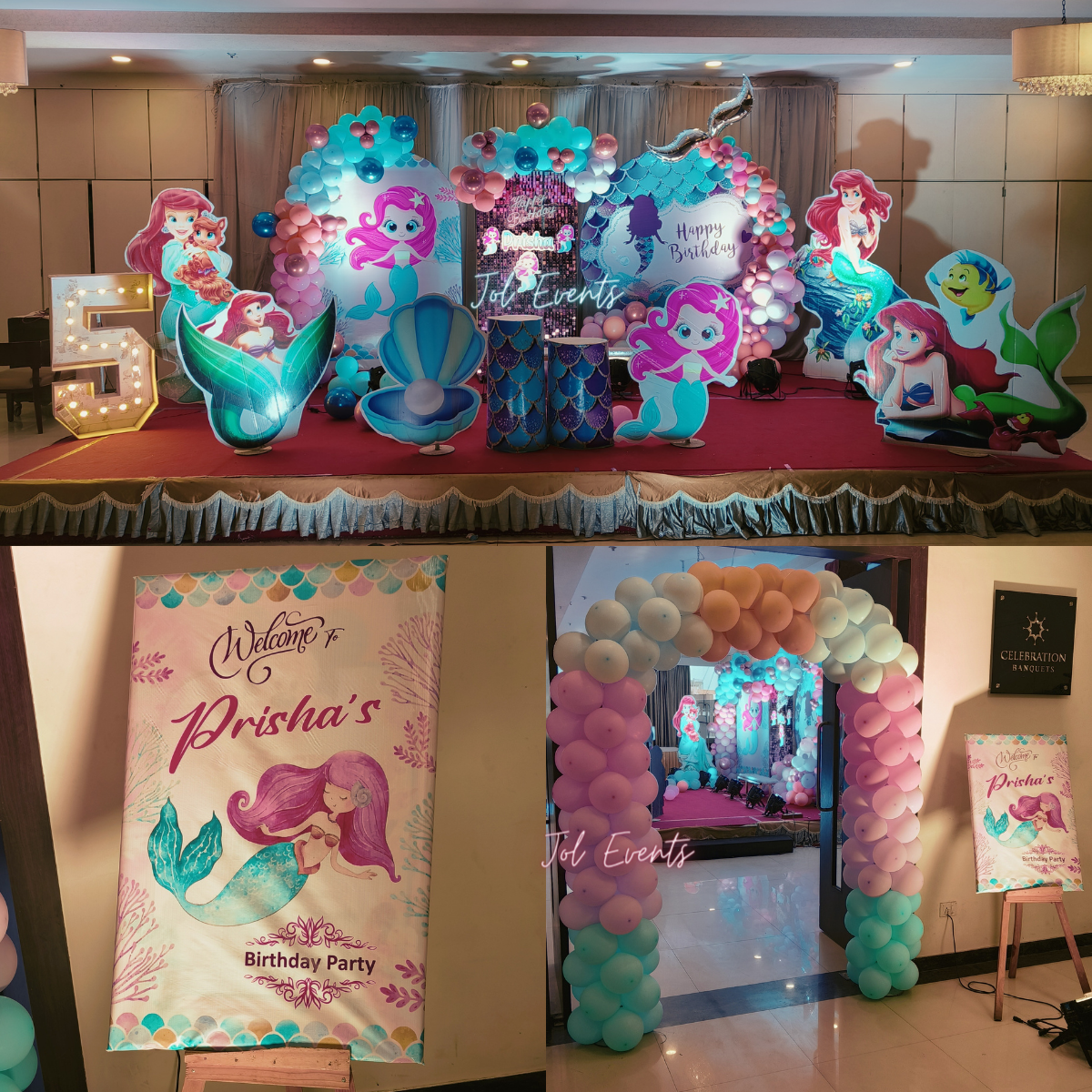 Mermaid Themed Birthday Party Decoration