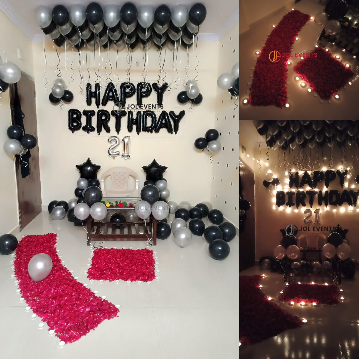 Home - Venues for 21st Birthday Party  Black and white party decorations,  White party decorations, Birthday party 21