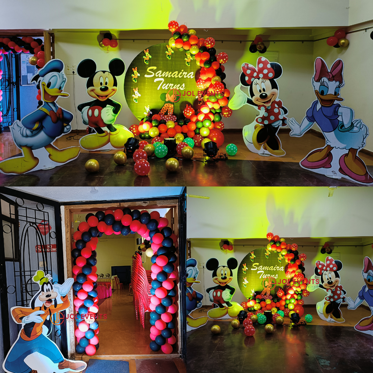 Mickey Mouse Birthday Theme Decoration | Mickey Mouse themed ...