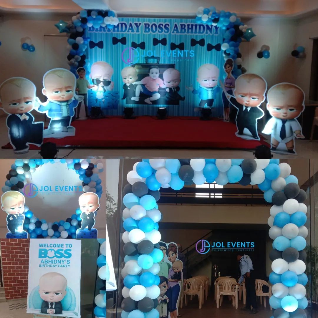 Få Uhøfligt inkompetence Boss Baby Theme Party Planners in Pune For Baby Boy Birthday - JOL –  jolevents