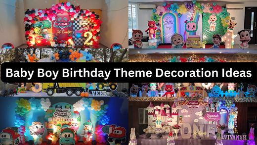 Baby Boy Birthday Theme Decoration |  Baby boy Birthday Theme Decoration Ideas