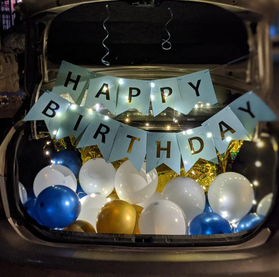 car boot birthday surprise decoration pune