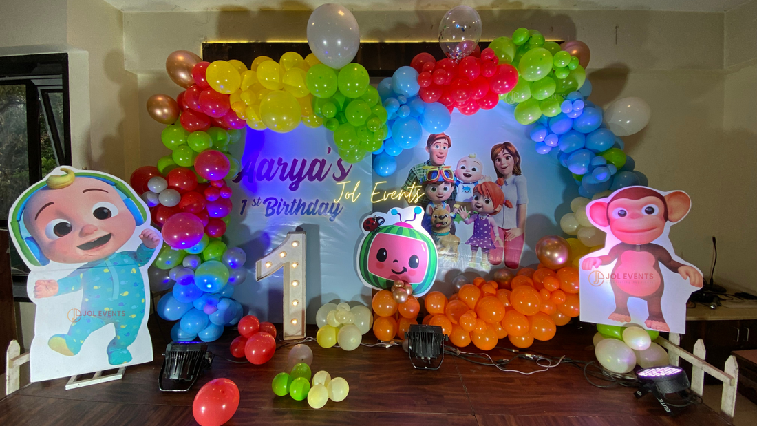Cocomelon Themed Birthday Party Decoration | Cocomelon Theme Party Ideas