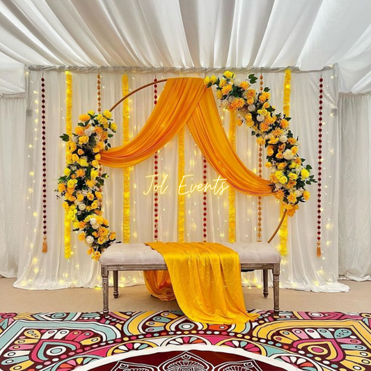 Haldi Ceremony Ring Setup