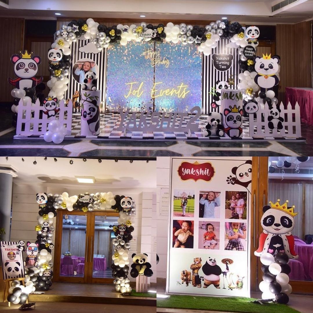 Panda Theme Decoration For Kids Birthday