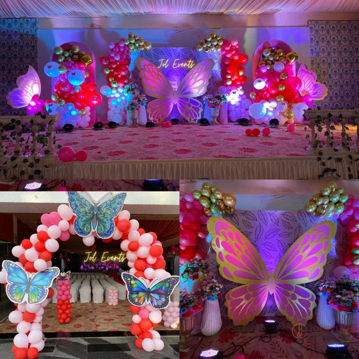 Butterfly Theme Stage Decoration