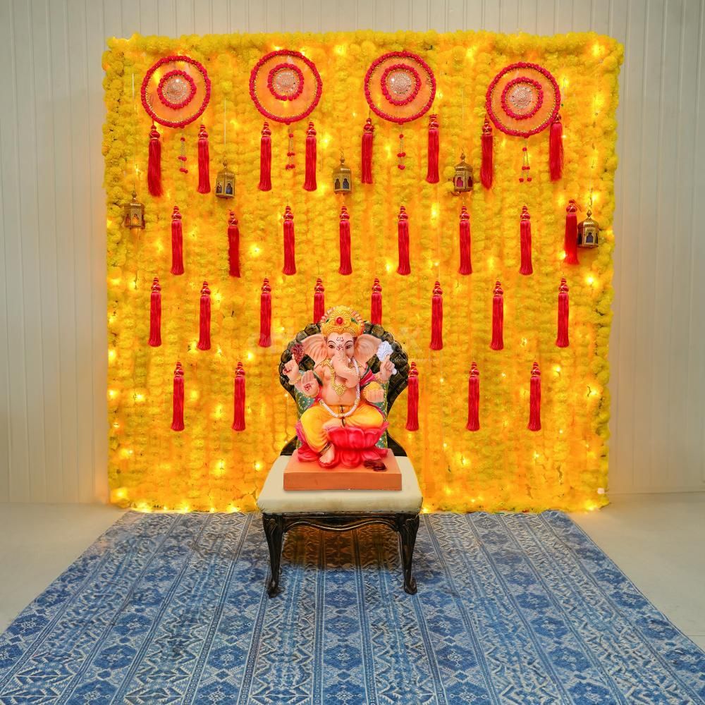 Ganpati decoration background