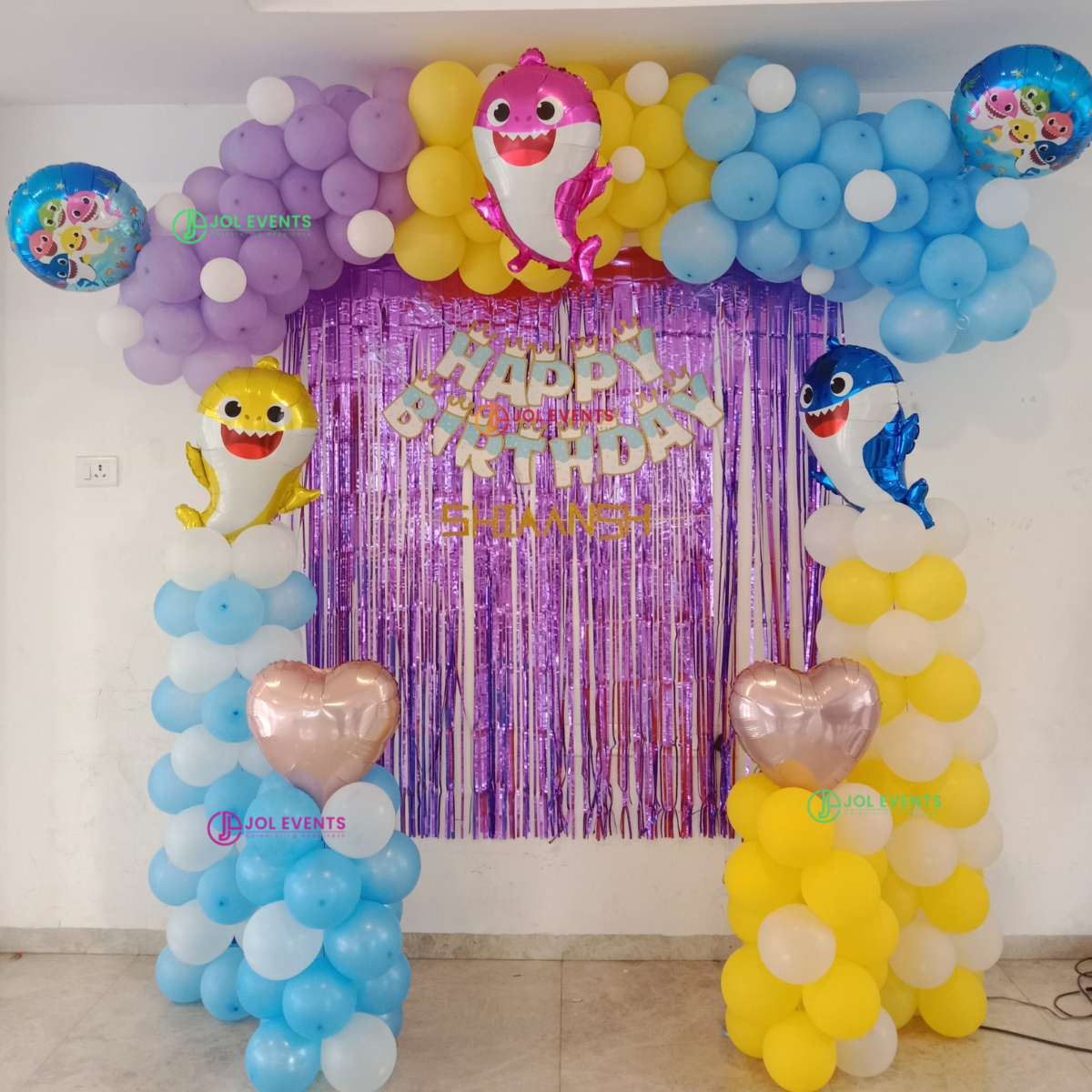 Baby Shark Theme Balloon Decoration