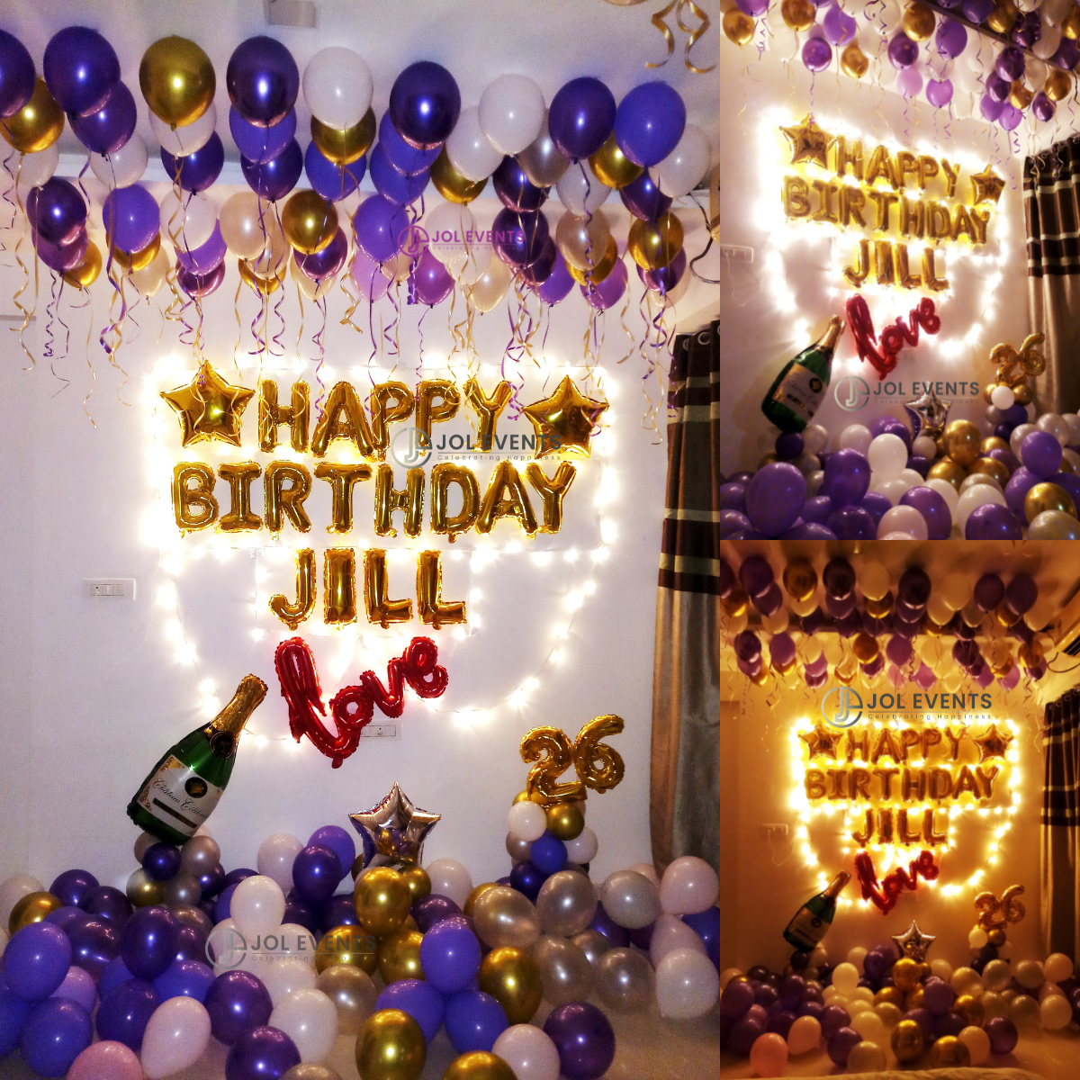 Lavender & Purple Birthday Surprise