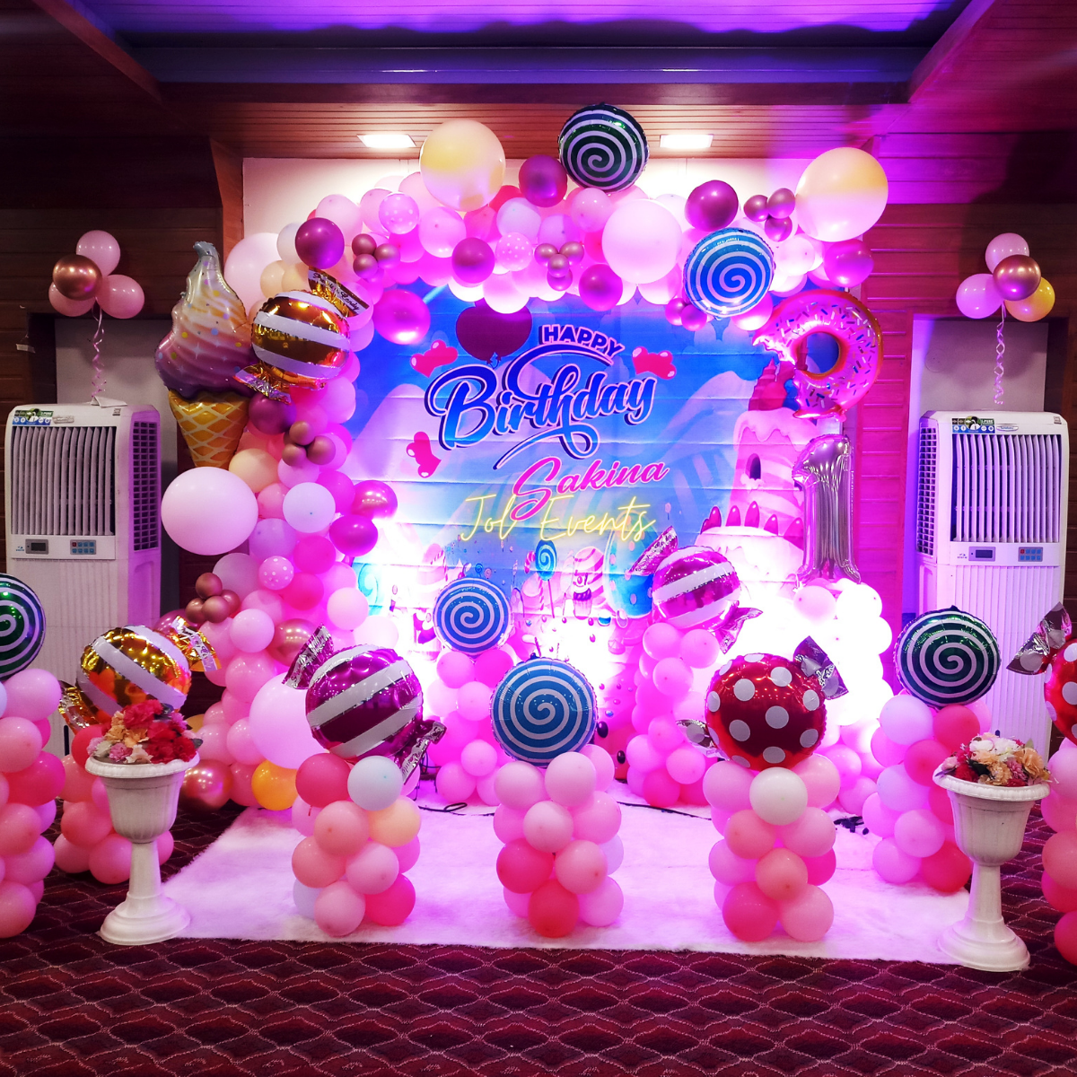Candy Donut and Ice Cream Theme Decoration