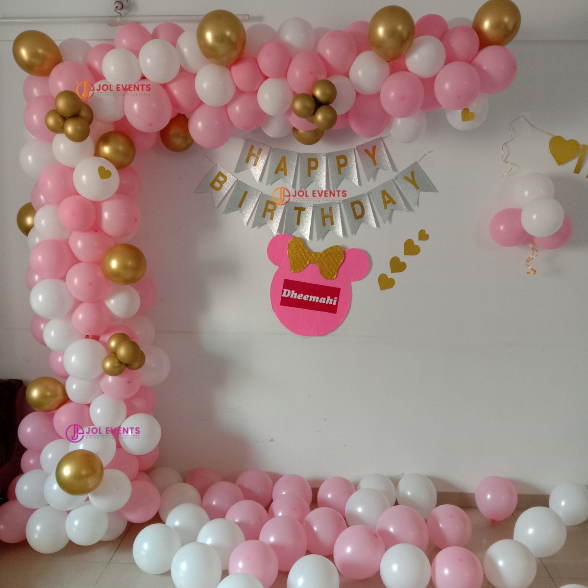 Minnie Theme Balloon Decoration