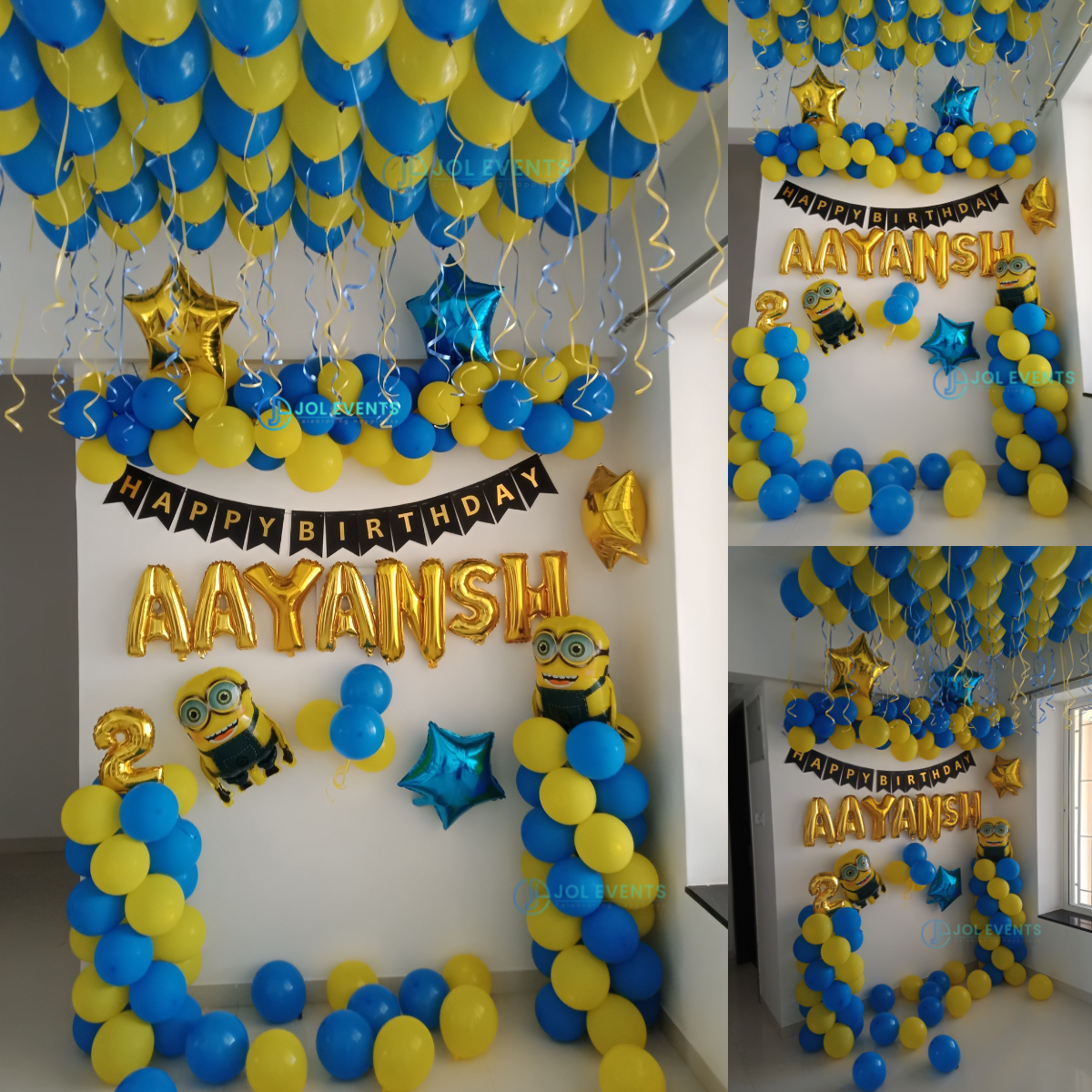 Minion Theme Balloon Decoration