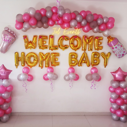 Baby Girl Welcome Decor