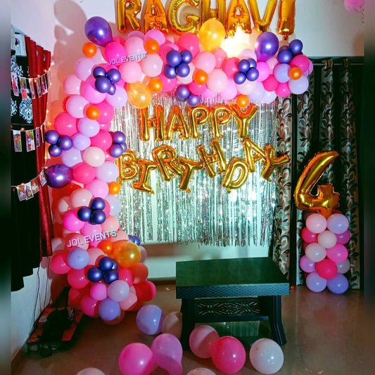 Birthday Balloon Garland Decoration