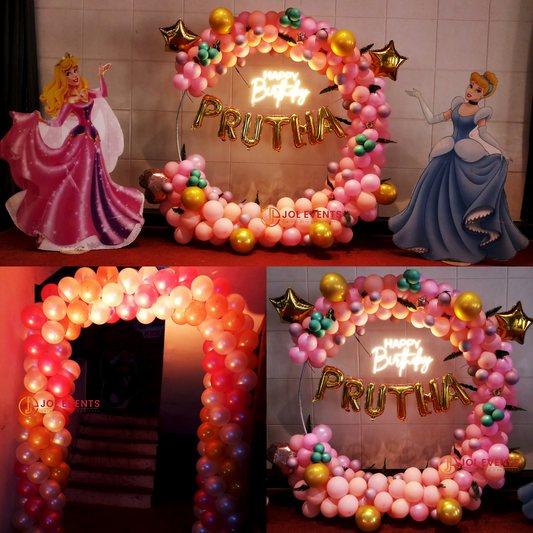 Princess Birthday Theme Decoration