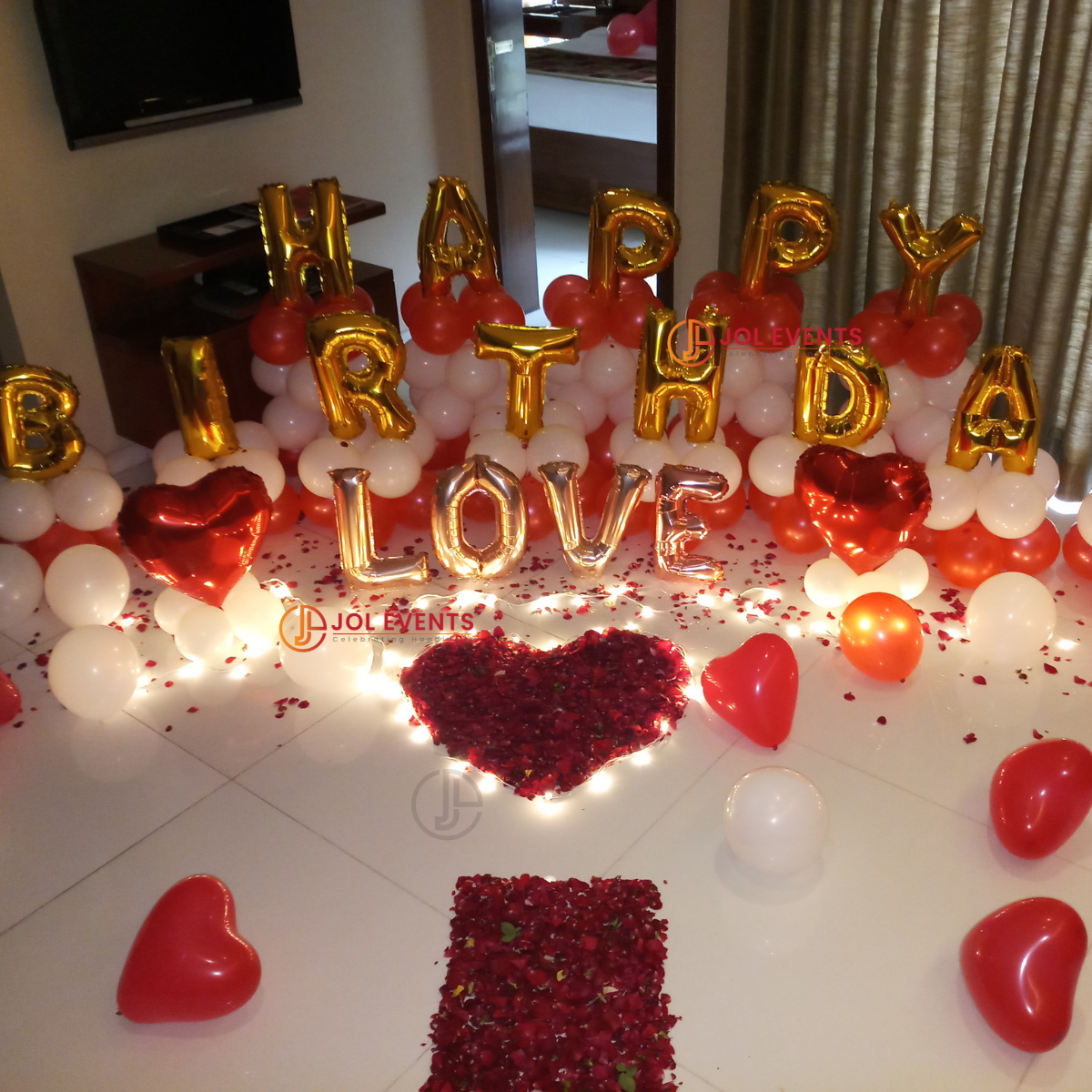 Romantic Birthday Surprise Decoration
