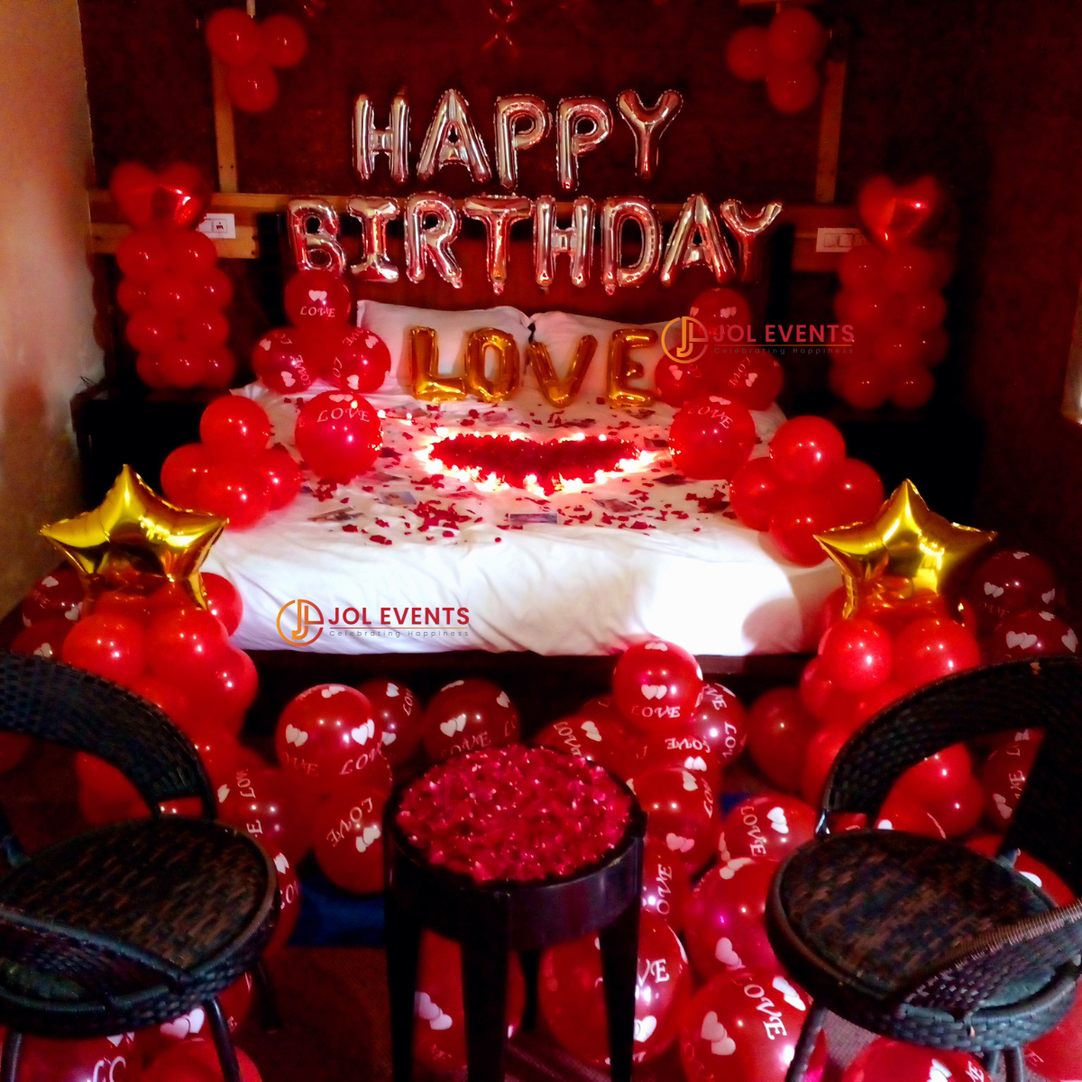Romantic Birthday Room Decoration