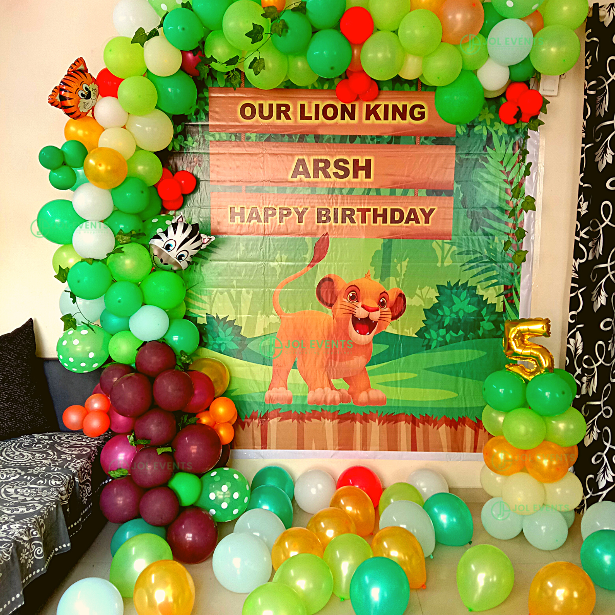 Simba Theme Balloon Decoration