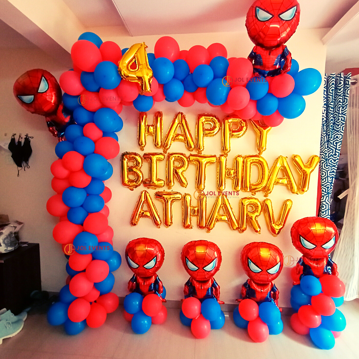 Spiderman Theme Balloon Decoration