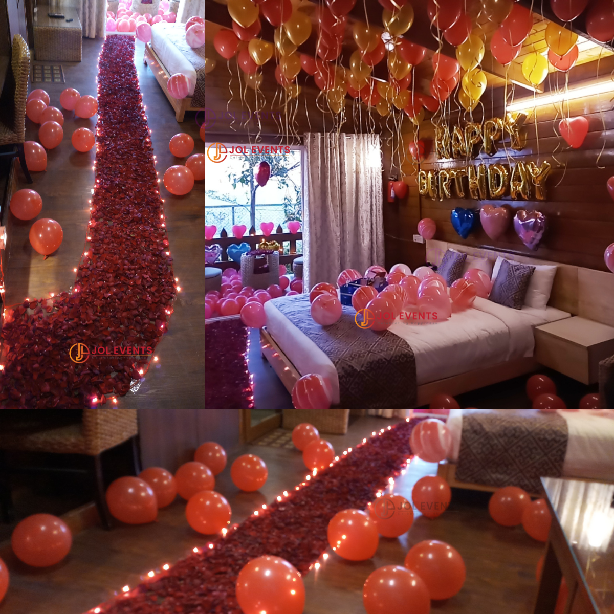 Romantic Birthday Surprise Room Decoration