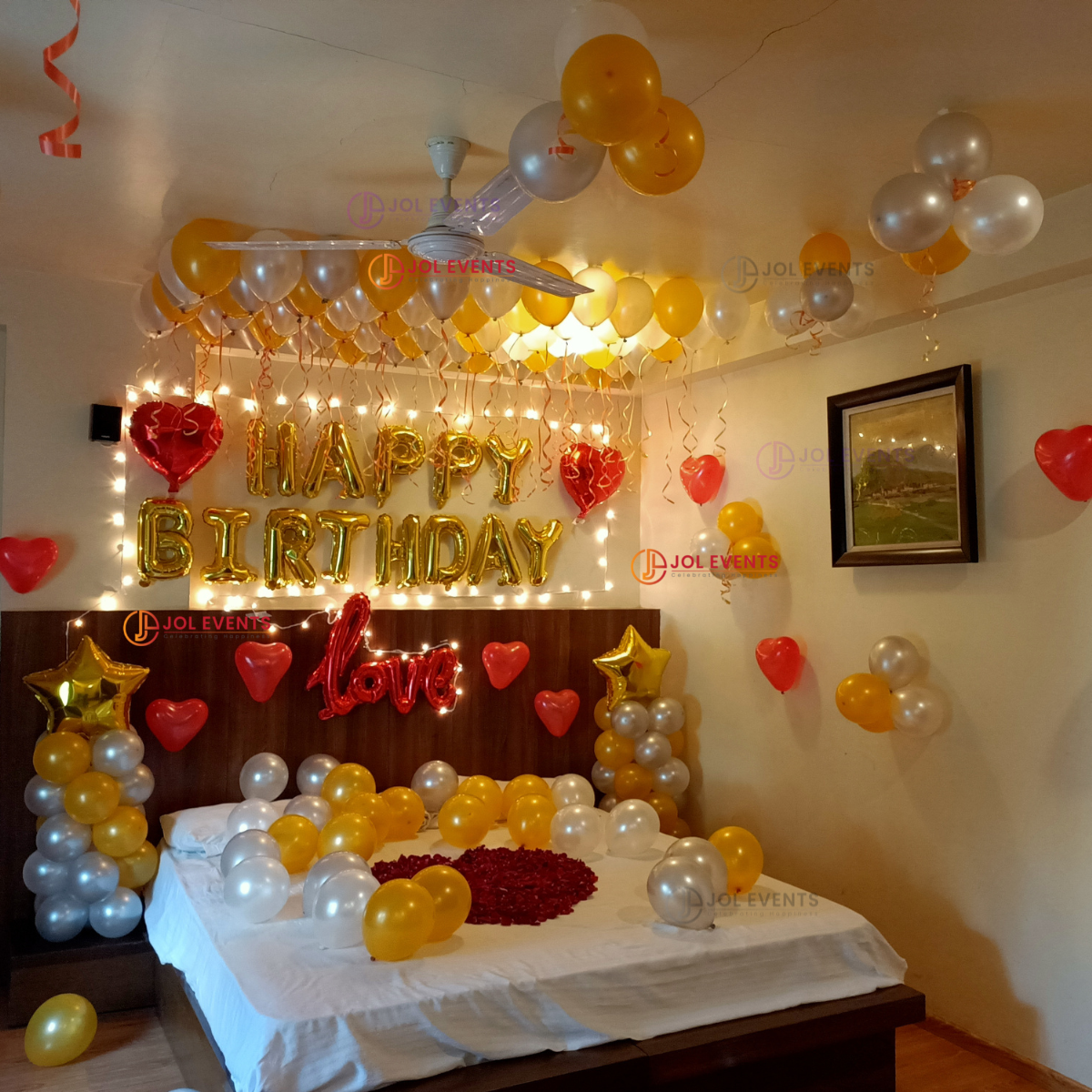 Romantic Birthday Decoration Ideas at Home | Surprise Birthday Decor for  Husband - YouTube