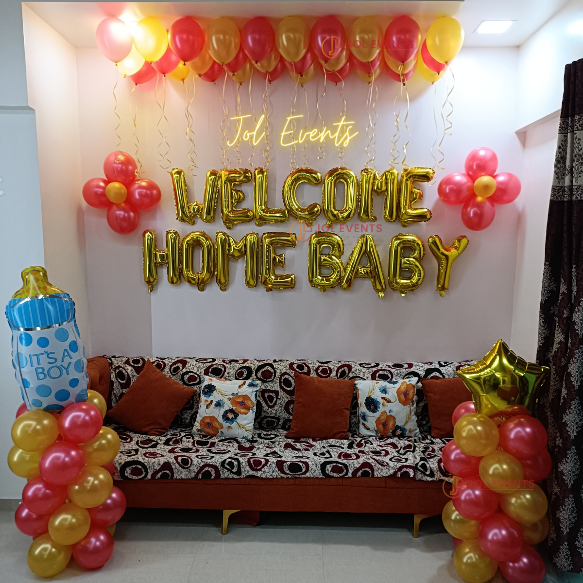 Welcome Baby Decoration, Welcome Baby Girl Decoration, Welcome Baby Boy  Decoration Balloon Decoration, Balloon decoration near by me, romantic  decoration, Birthday Decoration,